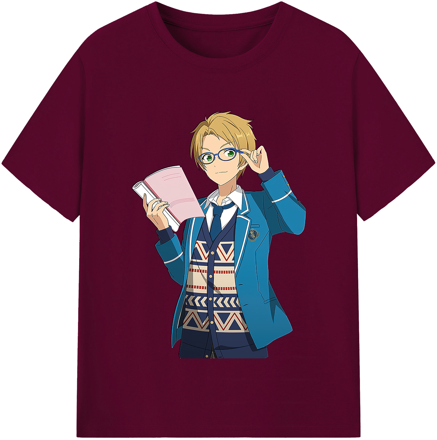 （画像用） あんさんぶるスターズ! Ensemble Stars レディースカジュアルプリントTシャツ（綿100％）